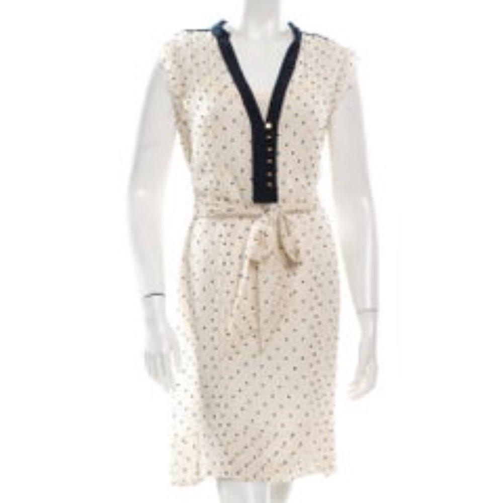 Tory Burch Silk Patterned Dress- Size Medium